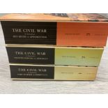 THE CIVIL WAR BY SHELBY FOOTE IN 3 VOLS