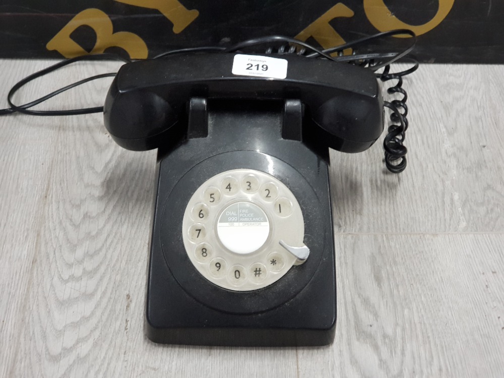 BLACK MECHANICAL CONVERTED TELEPHONE