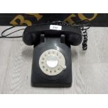 BLACK MECHANICAL CONVERTED TELEPHONE