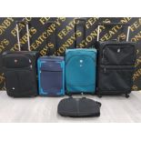 4 SUITCASES AND CARRY ON BAG, TRIPP, KITELITE ETC