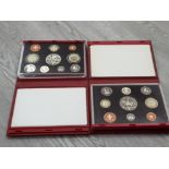 2 ROYAL MINT UK 2001 AND 2002 PROOF YEAR SETS COMPLETE IN ORIGINAL CASES WITH CERTIFICATES
