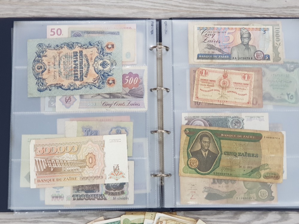 LARGE QUANTITY OF WORLDWIDE BANKNOTES SOME IN ALBUM APPROXIMATELY 300 - Image 3 of 3