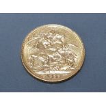 22CT GOLD 1899 FULL SOVEREIGN COIN