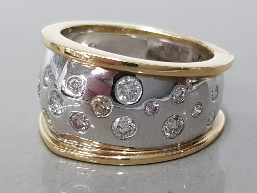 FANCY COLOUR DIAMOND RING WITH VARIOUS COLOURED DIAMONDS 1.38CTS TOTAL SET IN 18VT YELLOW GOLD - Image 3 of 4