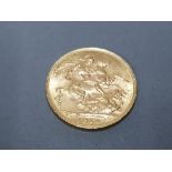 22CT GOLD 1910 FULL SOVEREIGN COIN