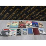 COLLECTION OF WAR RELATED BOOKS INCLUDES U-BOATS, AN ILLUSTRATED HISTORY OF THE RAF AND BATTLE FOR