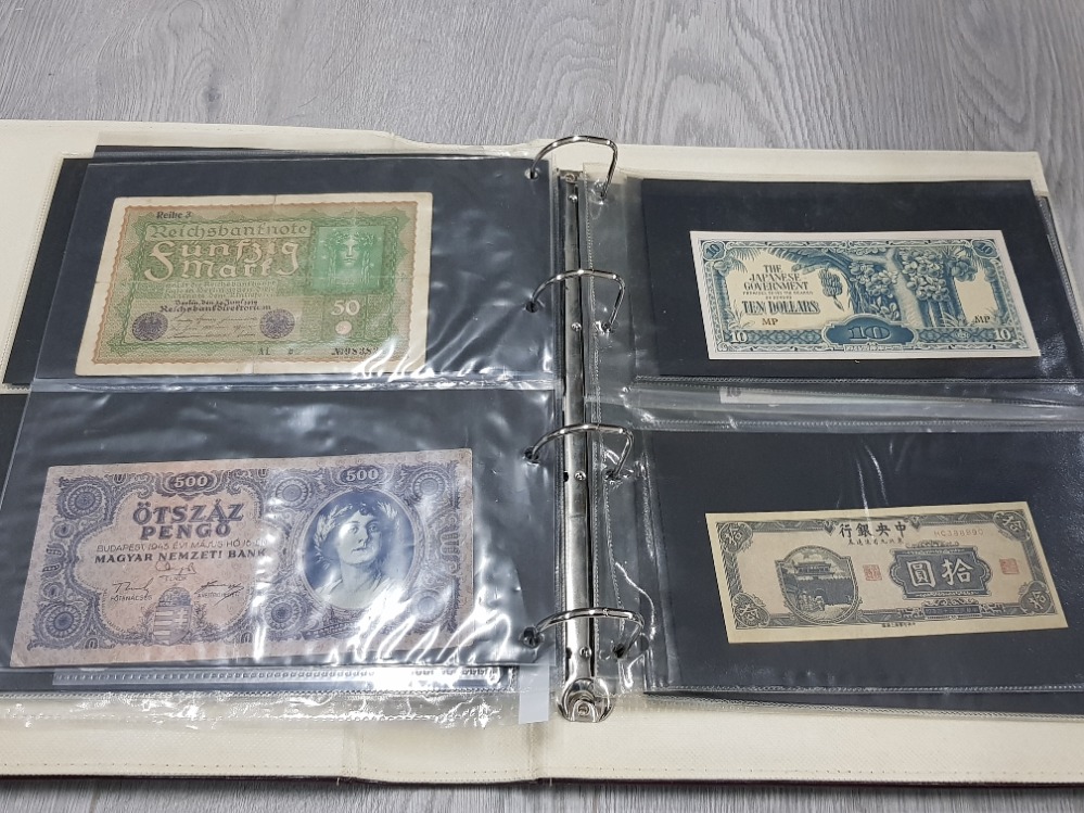 ALBUM CONTAINING MAINLY GERMAN BANKNOTES - Bild 5 aus 6