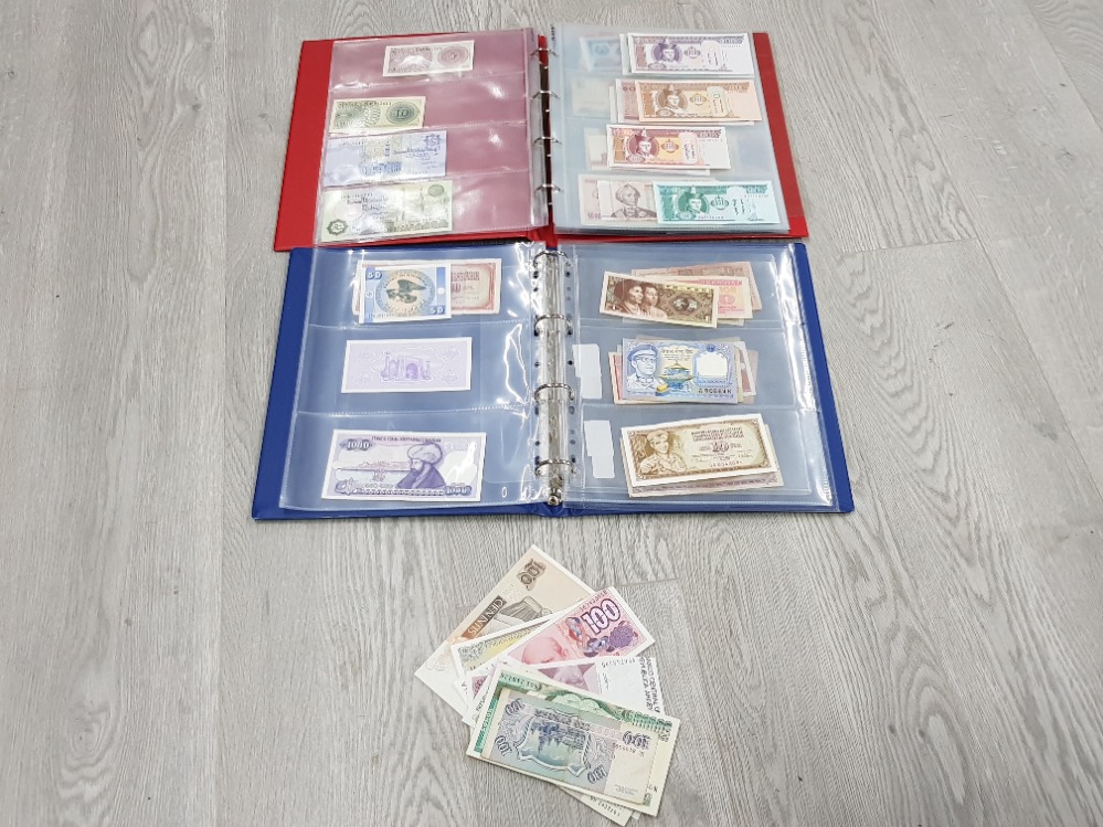 2 ALBUMS BOTH CONTAINING MISCELLANEOUS WORLDWIDE BANKNOTES - Bild 2 aus 6