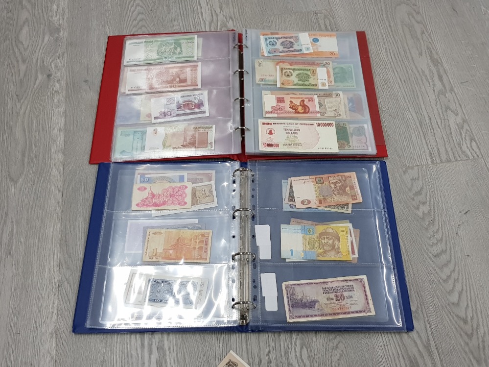 2 ALBUMS BOTH CONTAINING MISCELLANEOUS WORLDWIDE BANKNOTES - Bild 5 aus 6