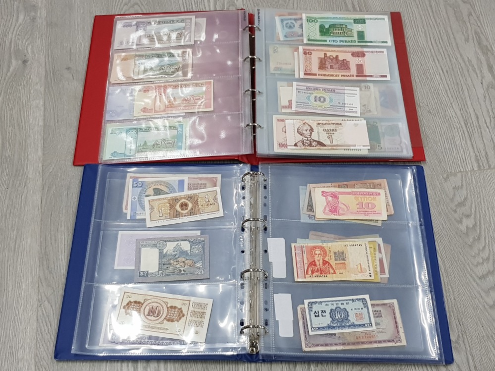 2 ALBUMS BOTH CONTAINING MISCELLANEOUS WORLDWIDE BANKNOTES - Bild 3 aus 6