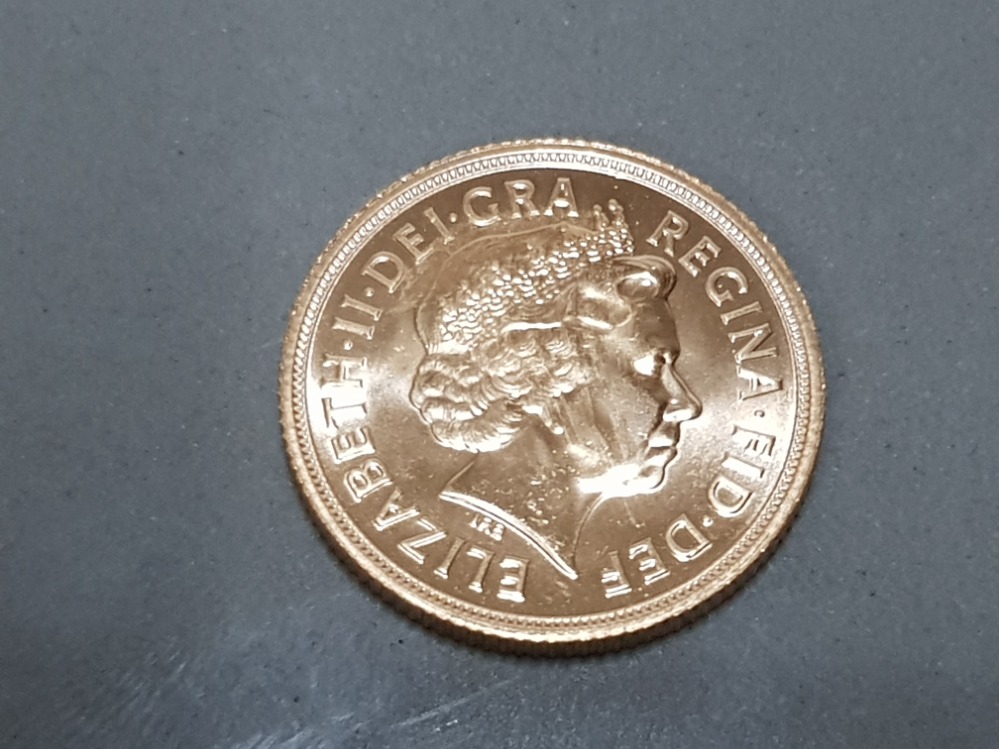 22CT GOLD 2013 FULL SOVEREIGN COIN - Image 3 of 3