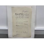 ROYALTY GEORGE VI DOCUMENT SIGNED A REMISSION RELATING TO ALEXANDER THOMAS BROWN CONVICTED OF AN