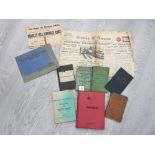 BRITISH RAILWAY REGULATIONS BOOKLETS, EVENING CHRONICLE NEWSPAPER ARTICLE OF OVERTURNED LOCOMOTIVE