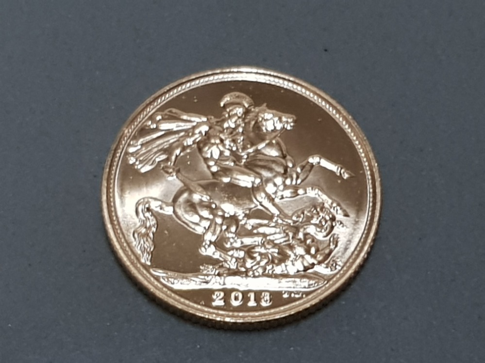 22CT GOLD 2013 FULL SOVEREIGN COIN