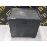 LARGE BLACK FISHING BOX 39CM BY 45CM