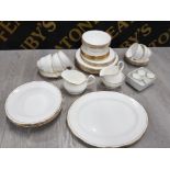 APPROXIMATELY 44 PIECE PART DINNER SERVICE BY DUTCHESS