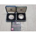 UK ROYAL MINT £5 LONDON 2012 SILVER PROOF COINS FOR OLYMPIC GAMES AND PARALYMPICS BOTH IN CASES