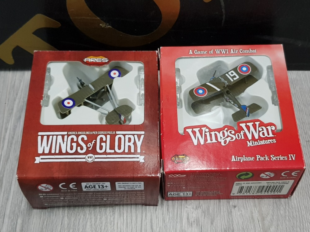 WINGS OF GLORY AND WINGS OF WAR MINATURE PLANES BY ARES AND NEXUS - Image 2 of 6