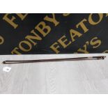 ANTIQUE VIOLIN BOW, NICE QUALITY, WITH MOTHER OF PEARL INLAY, IN ROSEWOOD, POSSIBLY GERMAN