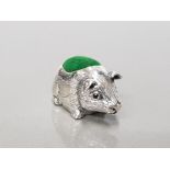 STERLING SILVER GUINEA PIG PIN CUSHION GROSS 11.9G