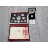 1997 DELUXE YEAR SET TOGETHER WITH 1994 SCOTLAND SILVER PROOF £1 BOTH IN ORIGINAL BOX