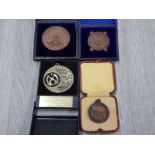 COLLECTION OF OLD MEDALS INCLUDES HERIOT-WATT COLLEGE ROYAL LIFE SAVING SOCIETY ETC ALL IN