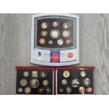 3 ROYAL MINT YEARLY PROOF DELUXE SETS COMPRISING 1996 1999 AND 2000