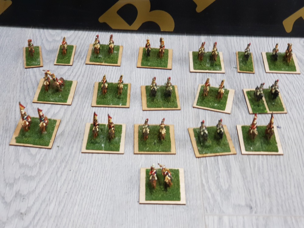 FRENCH CAVALRY 5TH DRAGOONS AND BLUE LANCERS 25 MM