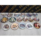 COLLECTION OF COLLECTORS PLATES FEATURING CHRISTMAS SCENES INCLUDES WEDGWOOD, W.J GEORGE AND 1