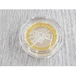 ROYAL MINT UK 2008 £2 OLYMPIC CENTENARY SILVER PROOF PIEDFORT COIN IN CAPSULE