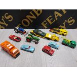COLLECTION OF DIECAST VEHICLES MAINLY CORGI TOYS WITH MATCHBOX