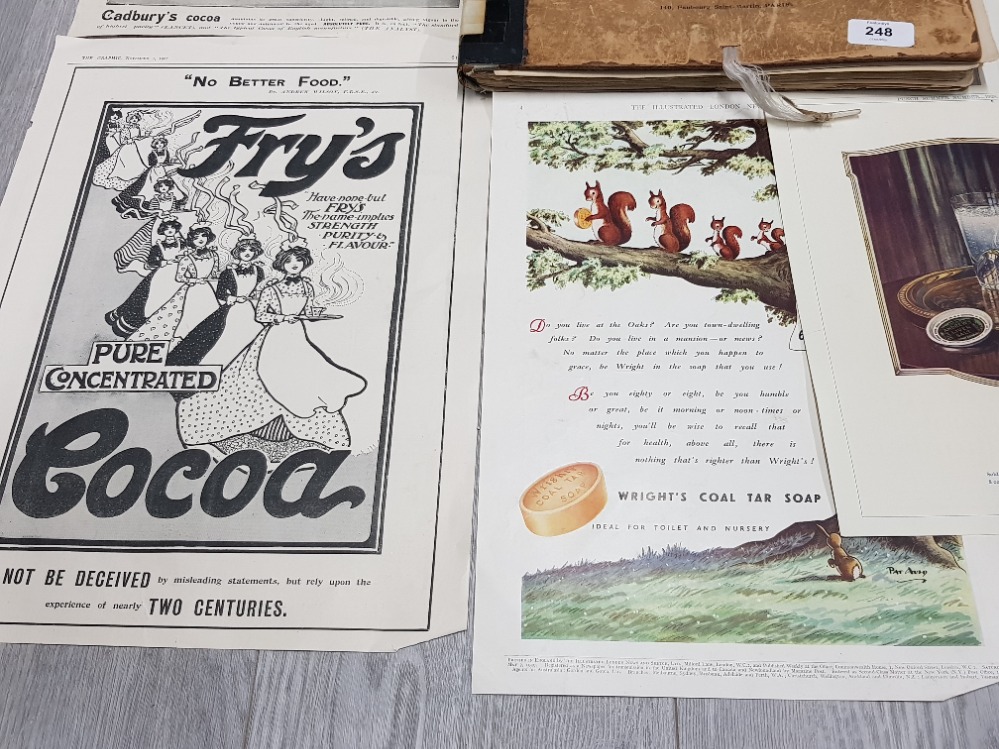 MUSIC PROGRAM FEATURING THE BEATLES AND A COLLECTION OF ADVERTISING PRINTS INCLUDING CADBURYS COLA - Image 3 of 3
