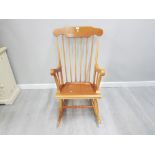 SOLID BEECH ROCKING CHAIR