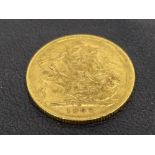 22CT FULL GOLD SOVEREIGN 1907 STRUCK IN MELBOURNE