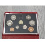 ROYAL MINT 1992 YEARLY PROOF DELUXE SET IN RED LEATHER CASE