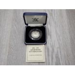 ROYAL MINT UK 1992 50P EC SILVER PROOF COIN IN CASE OF ISSUE WITH CERTIFICATE