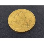 22CT GOLD FULL SOVEREIGN 1890