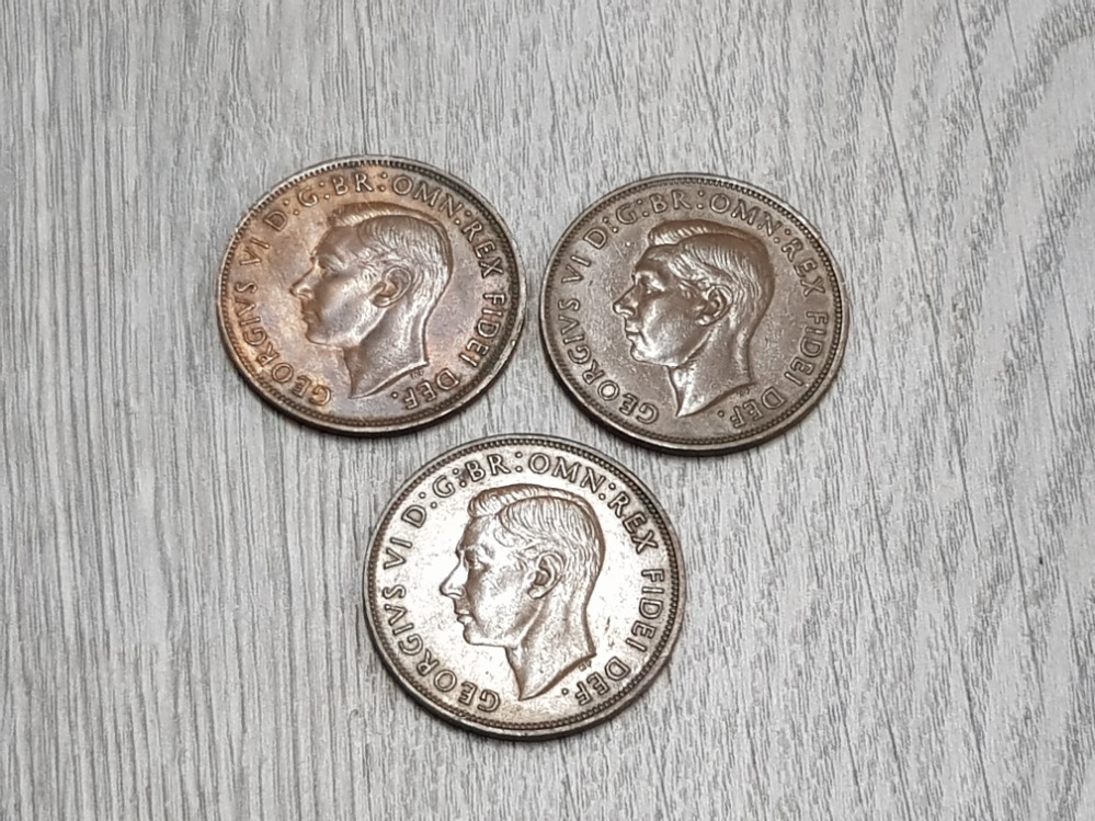 3 1950S ONE PENNY COINS - Image 2 of 2