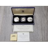 ROYAL MINT 1994 3 COIN SILVER PROOF COLLECTION COMMEMORATING THE 50TH ANNIVERSARY OF THE ALLIED