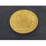22CT FULL GOLD SOVEREIGN 1895 STRUCK IN SYDNEY