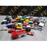 COLLECTION OF DIECAST VEHICLES INCLUDING CORGI, MATCHBOX AND DAYS GONE ETC