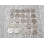 25 DIFFERENT UK 50 PENCE PIECES MAINLY COMMEMORATIVES MOSTLY NICE CIRCULATED CONDITION