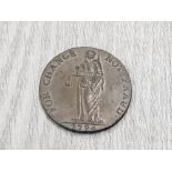 WESTMORELAND KENDAL HALF PENNY TOKEN 1794 HIGH GRADE