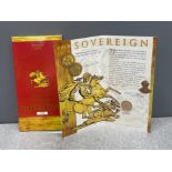 22CT GOLD 2000 FULL SOVEREIGN COIN BRILLIANT UNC IN PRESENTATION FOLDER