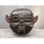 FINE AFRICAN WOOD BATERE MASK DR CONGO KIDUMU COMMUNITY EARLY 20TH CENTURY