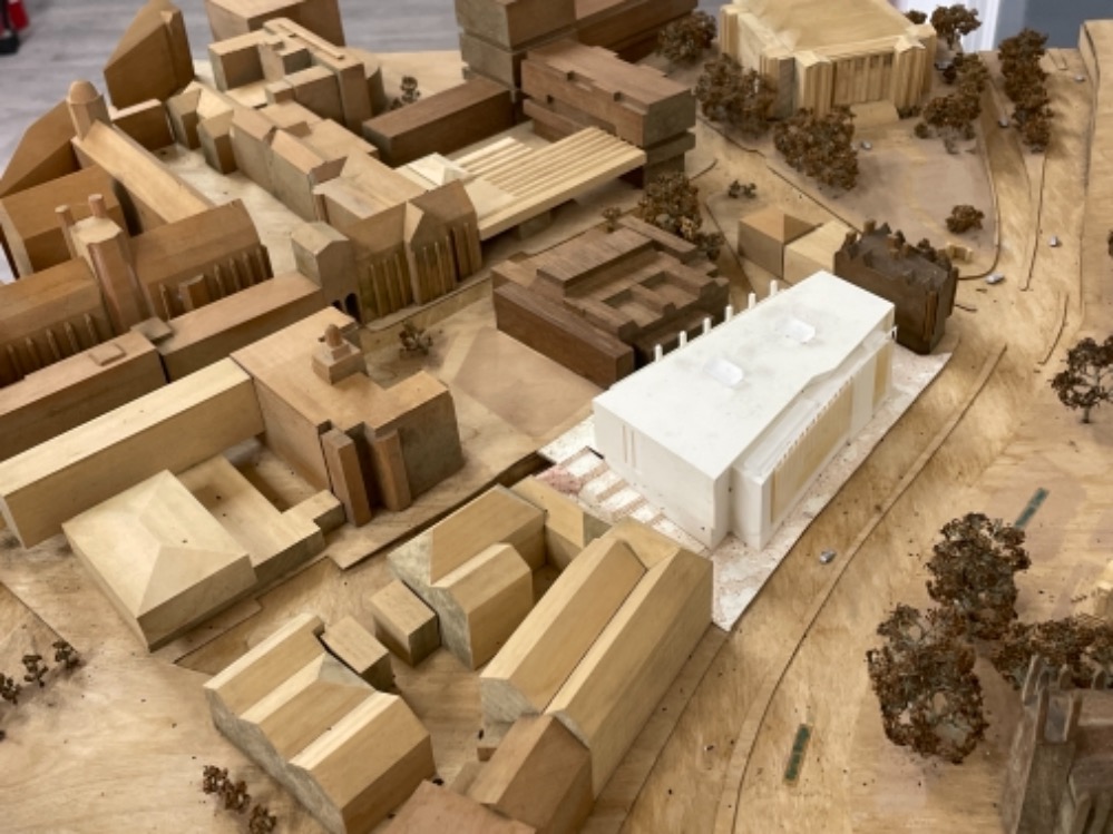 AN ARCHITECTS SCALE MODEL OF NEWCASTLE CITY CENTER SHOWING THE DEVELOPMENT OF THE HAY MARKET AREA - Image 3 of 4