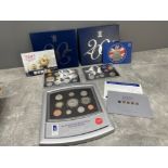 COINS ROYAL MINT YEARLY PROOF SETS 2000 DELUX 2004 AND 2005 COINS IN ORIGINAL PACKAGING
