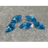 SWISS BLUE TOPAZ GEMSTONES 18.75CTS