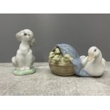 LLADRO 7685 FRIEND FOR LIFE AND LLADRO 4895 DUCKLINGS