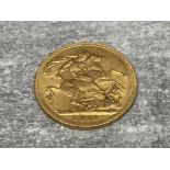 22CT GOLD 1913 FULL SOVEREIGN COIN